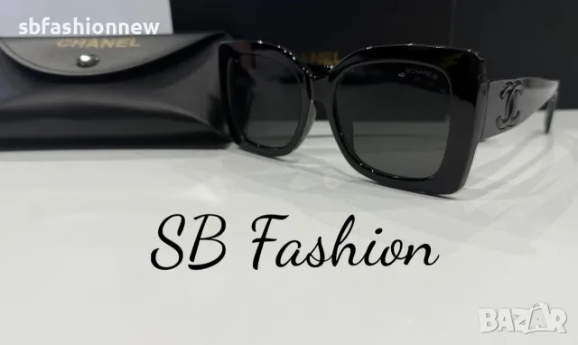 Chanel черни очила с лого, снимка 7 - Слънчеви и диоптрични очила - 55468216