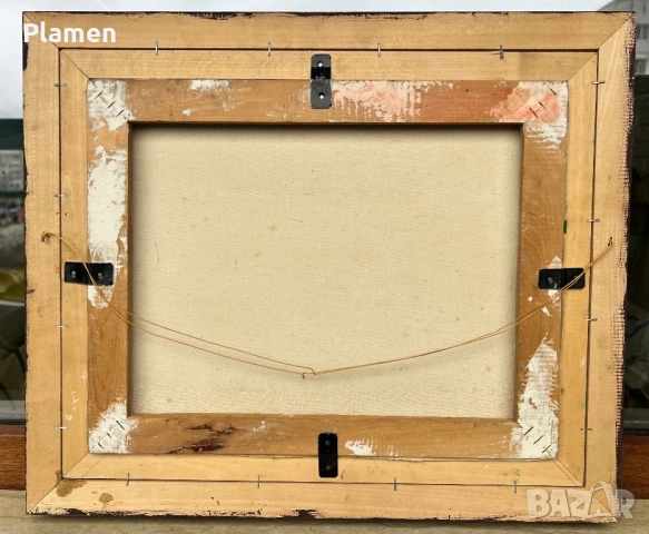 КАРТИНА МАСЛО НА ПЛАТНОПОДПИСАНА И ДАТИРАНА, снимка 4 - Картини - 54068693