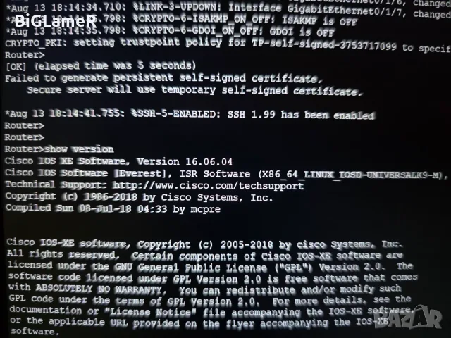 Рутер Cisco ISR4331/K9 + Cisco NIM ES2-8, снимка 3 - Рутери - 55675171
