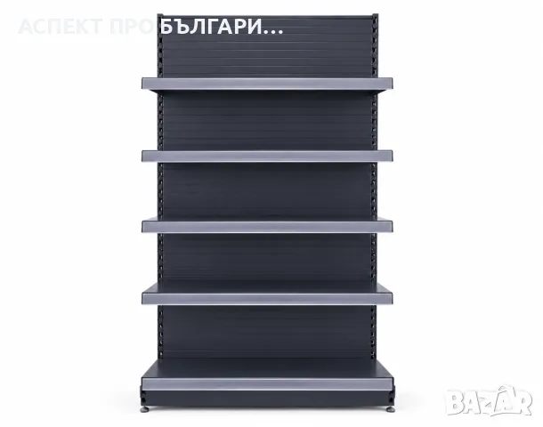 Островен стелаж 30х195х30,L100,B30/4х30, снимка 3 - Стелажи и щандове - 55656446