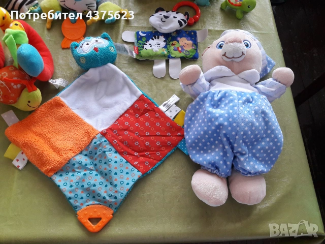 лот детски бебешки играчки количка легло кучето на Fisher Price, снимка 5 - Дрънкалки и чесалки - 55154653