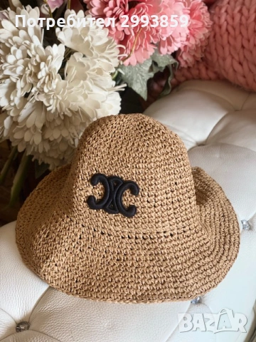 шапка Селин*Celine TRIOMPHE BASEBALL CAP IN COTTON, снимка 14 - Шапки - 54879367