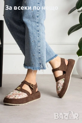 Miu Miu Дамски Затворени Сандали Миу Миу - Различни Цветове Код E1320, снимка 2 - Сандали - 54142013