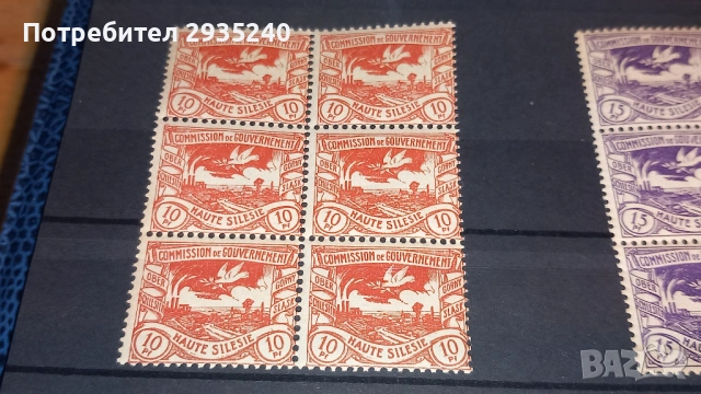 Марки Haute Silesie 1920, снимка 2 - Филателия - 54337467