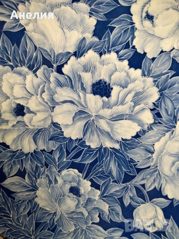 Плато чудно със сини цветя , снимка 2 - Чинии - 54196973
