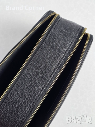 Нова дамска чанта Trussardi - черна със златисти детайли, снимка 5 - Чанти - 54407319