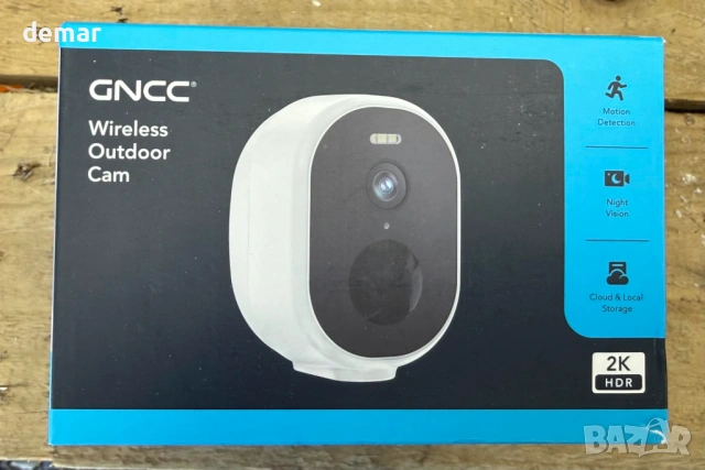GNCC Безжична 2K соларна CCTV камера за външен монтаж, 5GHz и 2.4GHz WiFi, снимка 9 - IP камери - 54690562