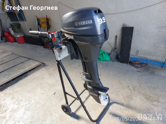 Yamaha 9.9HP 4тактов извънбордов двигател!