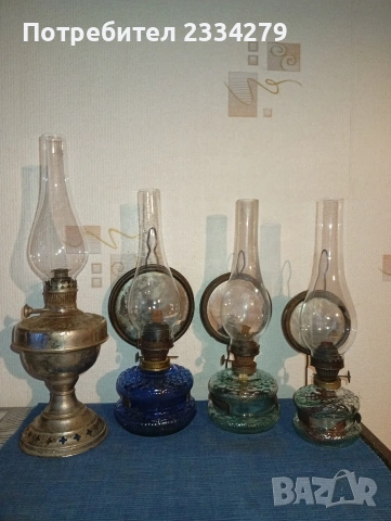 Стари газени лампи и бензинов примус ,,ВАТ" G.D.R. 60-те години.