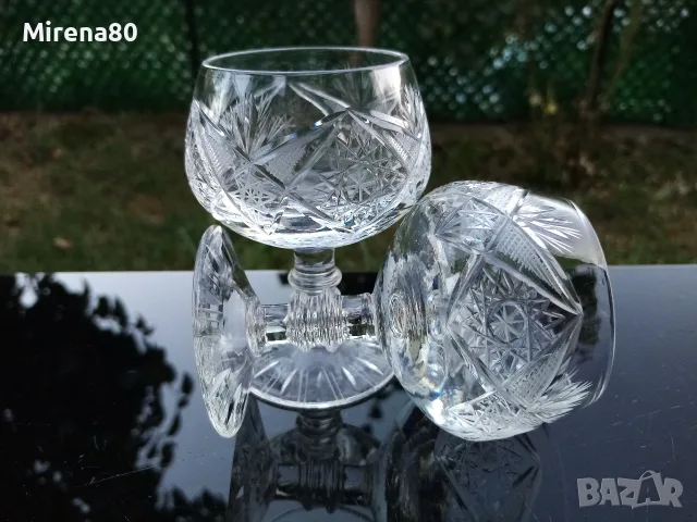 Български кристален сервиз за ликьор, ракия - нов !, снимка 6 - Сервизи - 55546931