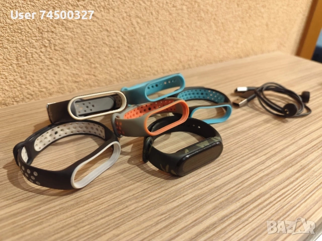 Фитнес гривна Xiaomi Mi Smart Band 6, като нов + 6 гривни и 2 зарядни, снимка 7 - Смарт гривни - 54625628