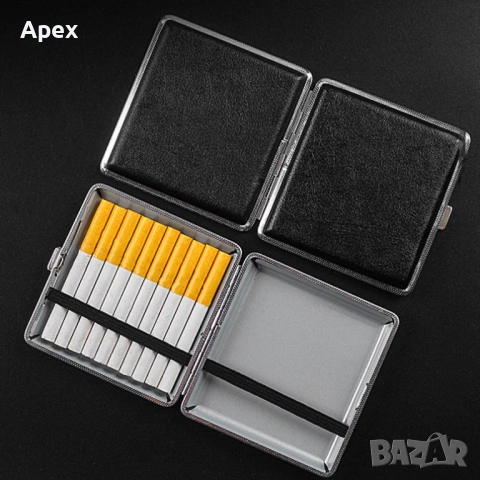 Луксозна Кожена Табакера за Цигари 80мм 100мм Слим. Стилни Табакери за Slim Цигари.Tabakera.Tabakeri, снимка 6 - Табакери - 54010129