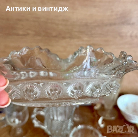 George Davidson glass ураново стъкло, снимка 6 - Други ценни предмети - 55081473