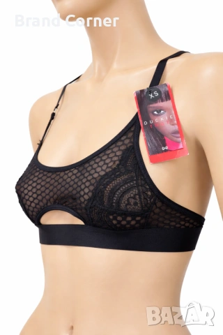 Стилен сутиен Hunkemöller с мрежест дизайн и изрязан детайл – Размер XS, снимка 2 - Бельо - 54552087