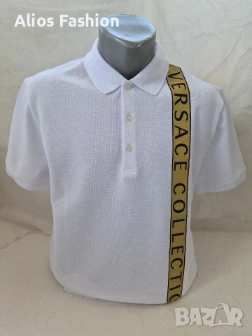 Луксозна мъжка поло тениска – Versace, снимка 17 - Тениски - 54649919