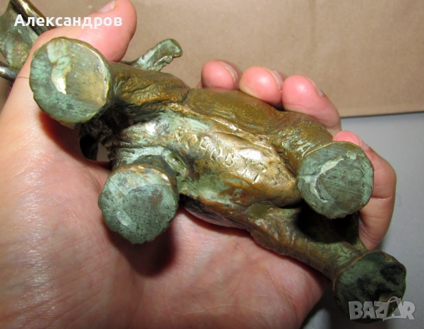 1290гр. авторски слон бронз, снимка 6 - Други ценни предмети - 55154231
