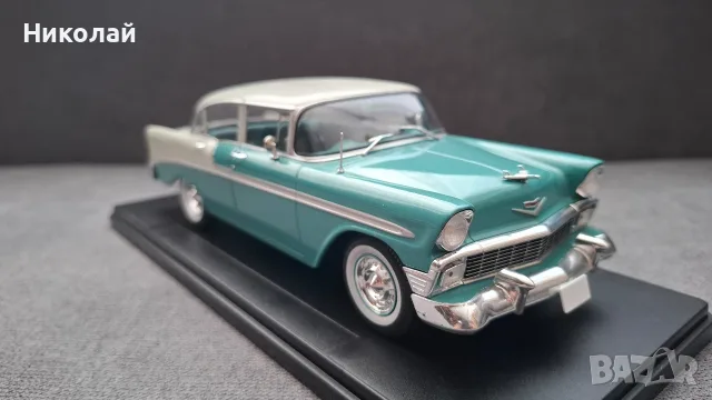 1956 Chevrolet Bel Air 1:24 Hachette/Salvat Diecast Колекционерски модел количка