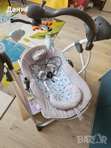 Продавам Бебешка електрическа Люлка 2 в 1, Музикална проходилка Fisher Price и Активна Гимнастика, снимка 5 - Детски люлки - 55547384