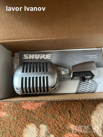 Чисто нов микрофон Shure 55 SH , снимка 2 - Микрофони - 54635609