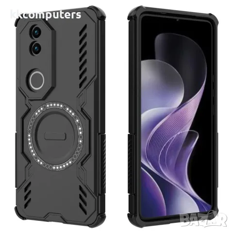 Калъф за vivo V50 5G – PC + TPU, Магнитен, Охлаждащ дизайн, Въздушни възглавници, 5 цвята, снимка 8 - Калъфи, кейсове - 55378492