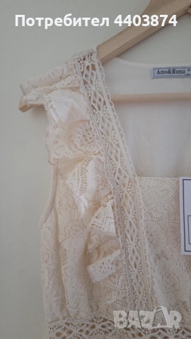 Дантелена локля - Нова, снимка 2 - Рокли - 55075632