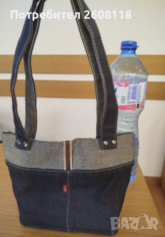 Чанта Levi's от деним с двойни презрамки – тип тоут , снимка 9 - Чанти - 54687226