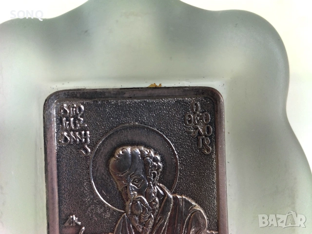 Сребърна Иконка Свети Апостол и Евангелист Матей, снимка 2 - Икони - 54065178