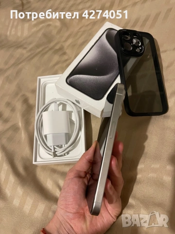 Apple Iphone 15 pro 128GB White Titanium, снимка 4 - Apple iPhone - 54037579
