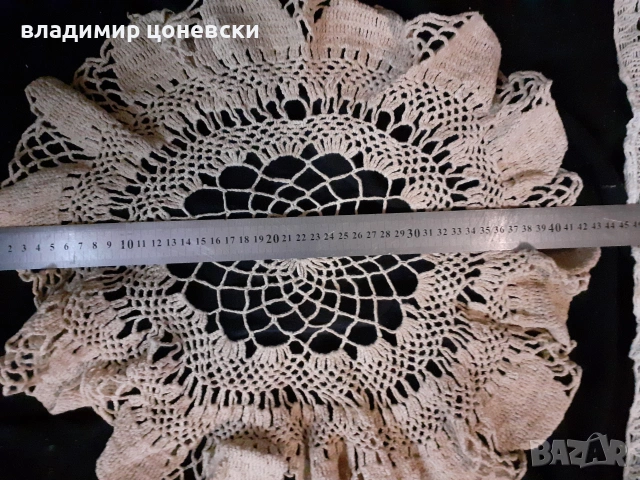 Ръчно плетено каре,мильо,покривка, снимка 2 - Декорация за дома - 55000708