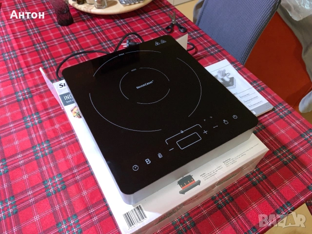 SilverCrest SIKP 2000 F1 индукционен котлон 2000W, снимка 4 - Котлони - 54557249