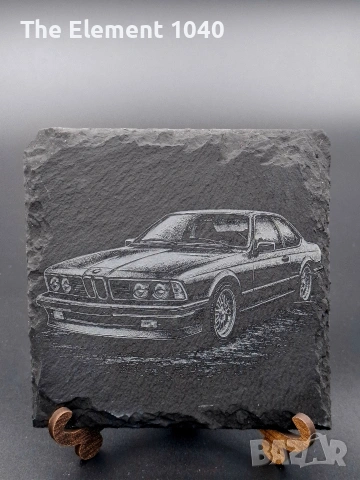 Квадратни каменни подложки от естествен шистов камък (Slate Coasters) – 10х10 см , снимка 3 - Други - 55048252