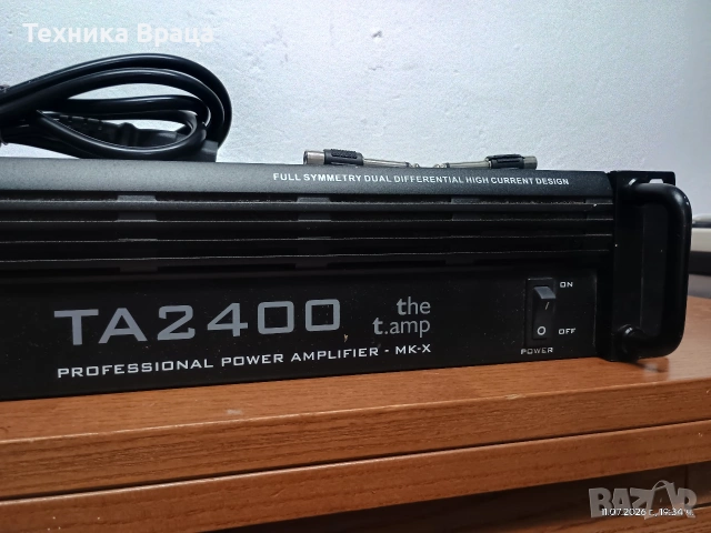 Мощно качествено стъпало T amp TA 2400. 3300W траф. , снимка 4 - Ресийвъри, усилватели, смесителни пултове - 55246489