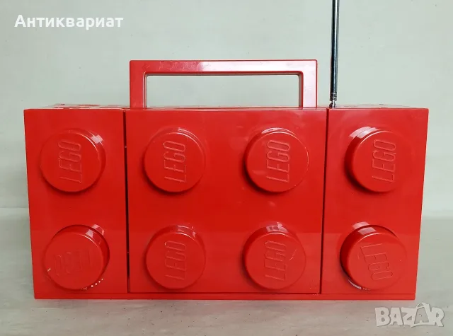 LEGO Stereo CD Boombox с FM/AM радио и AUX (LG 11002) + Lego Радиочасовник (LG11009), снимка 5 - Радиокасетофони, транзистори - 55458835