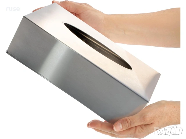 НОВА! Кутия за козметични кърпи салфетки неръждаема стомана, снимка 14 - Други стоки за дома - 53967129