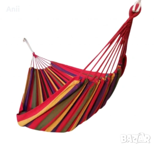Градиснки червен хамак - идеален за релакс, следобедна дрямка или почивка, снимка 2 - Други - 54024721