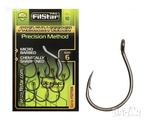 Куки FilStar Premium Method Feeder F1271DB за метод риболов