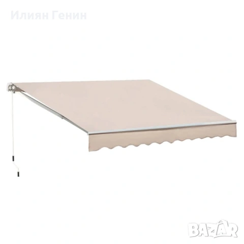 Ръчно прибираща се тента Outsunny, 3x2,5 м