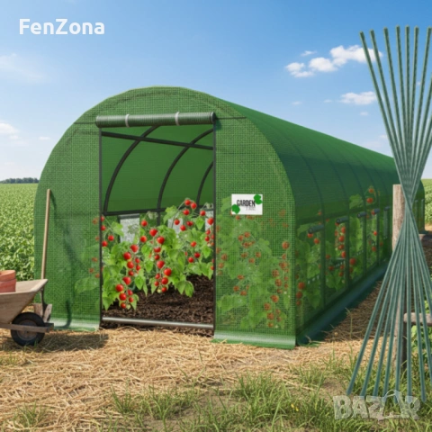 Голяма оранжерия - идеална вентилация и здрава конструкция.,различни размери, снимка 12 - Оранжерии - 54051420