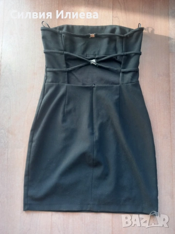 Къса черна рокля zara, снимка 4 - Рокли - 54321634