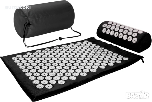 Комплект постелка и възглавничка за акупресура, за масаж на акупунктурни точки, чанта за носене