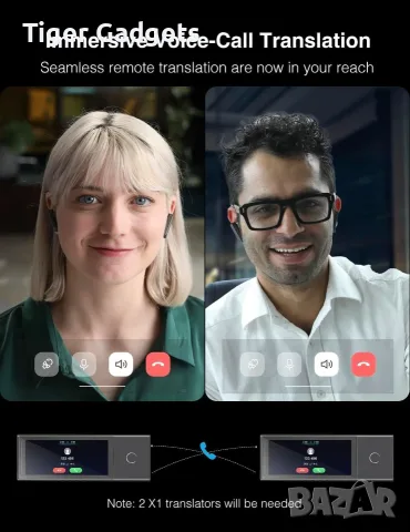 Timekettle X1 AI Interpreter Hub AI преводач с безжични слушалки и превод в реално време, снимка 4 - Bluetooth слушалки - 55563828