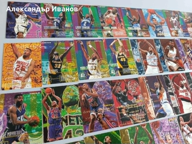 Картички с баскетболисти от NBA от поредицата Fleer 95-96