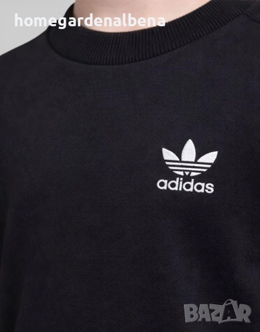 ADIDAS Originals Adicolor Crew Tracksuit Black – Детски спортен екип | Оригинален, снимка 3 - Детски комплекти - 54607505