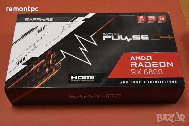 Видео карта Sapphire Pulse RX 6800 16 GB - в кутия и аксесоари , снимка 9 - Видеокарти - 55120158
