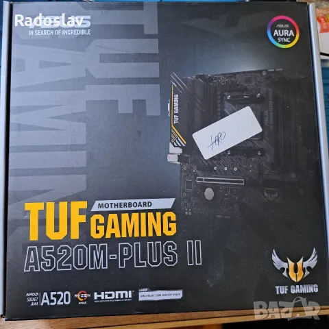 ​Процесор Ryzen 7 5750G + Дънна платка ASUS TUF Gaming A520M-PLUS II, снимка 2 - Процесори - 55583651