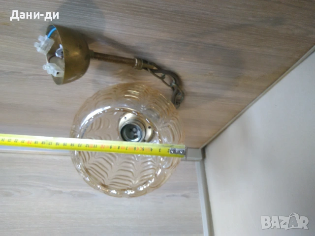 Абажур от месинг (бронз) внос от Нидерландия , снимка 2 - Полилеи - 55132954