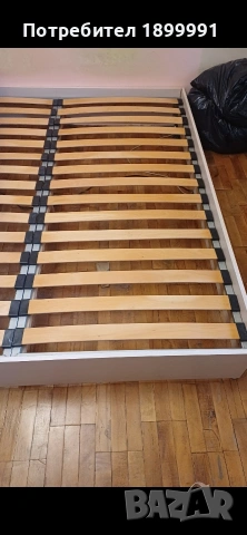 продавам спалня 180 на 200 с матрак, с подматрачна рамка, снимка 2 - Спални и легла - 54014089