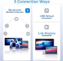 W7 Мини безжичен 2D баркод скенер – Bluetooth, 2.4GHz и USB, QR и баркод четец, снимка 4