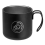 Метална чаша, черна, мат, с щампа "Roastery rituals", 350 мл_1236539, снимка 2