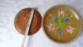 Ръчно рисувани декоративни кръгли, пана/табли/чинии за стена , изработени от масивно дърво. , снимка 17